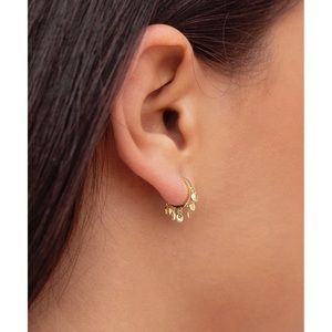 Shashi Anika gold huggie earrings